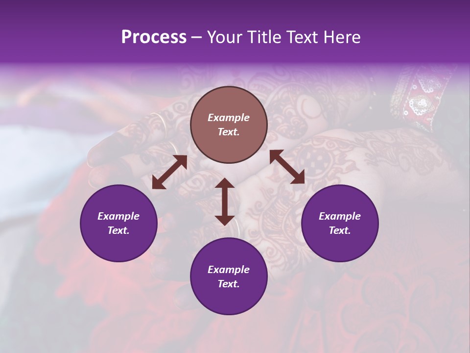 Picture Of Henna On His Hands PowerPoint Template