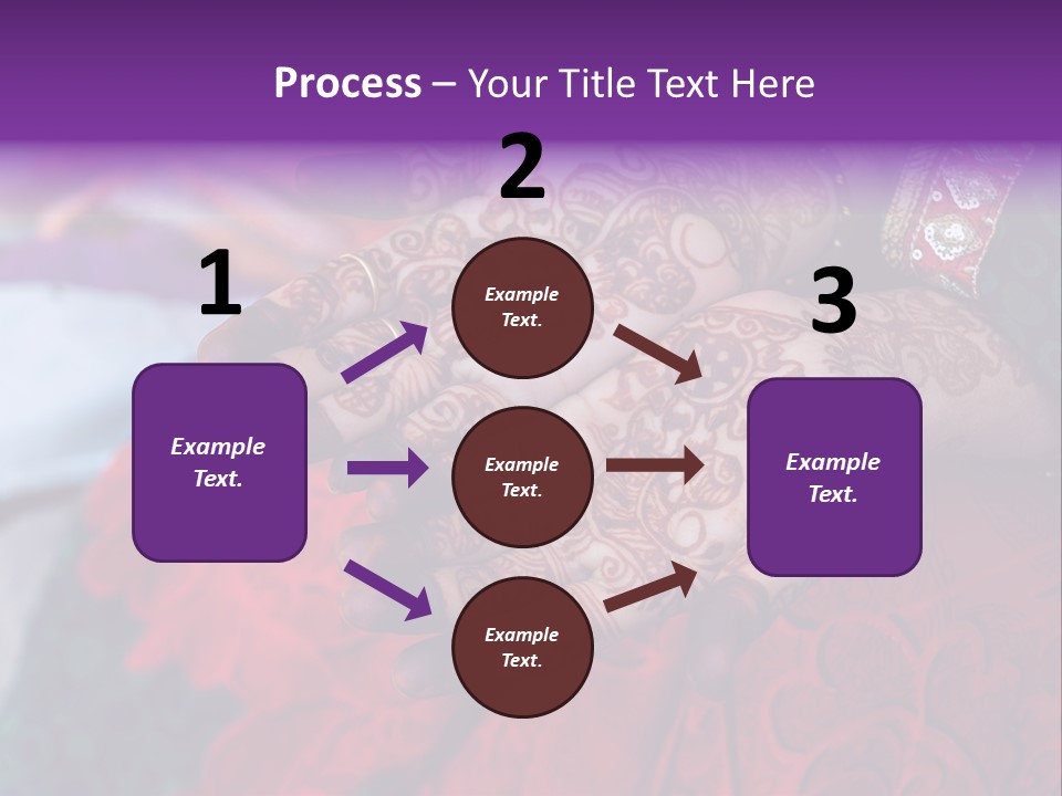 Picture Of Henna On His Hands PowerPoint Template