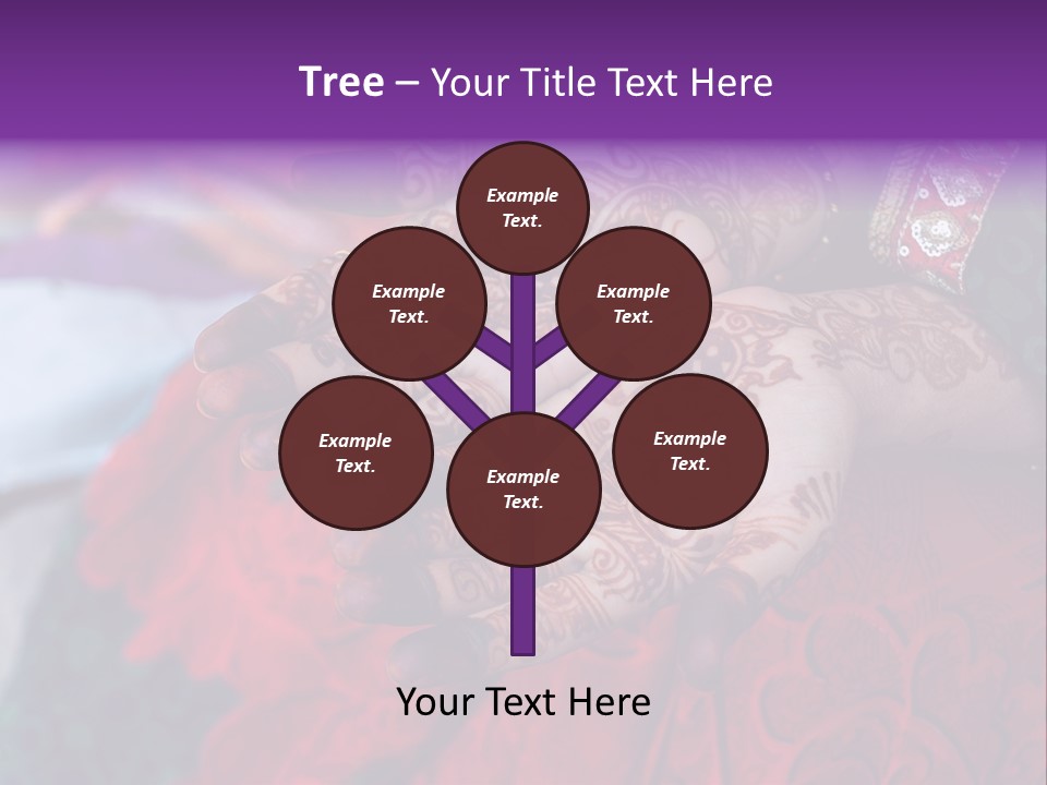 Picture Of Henna On His Hands PowerPoint Template