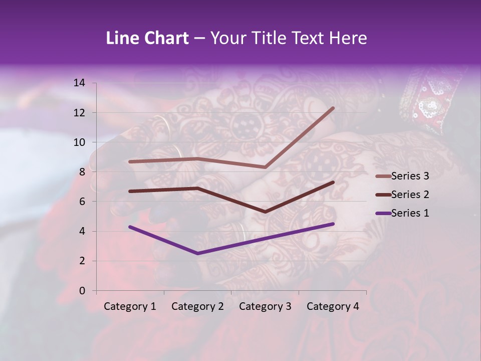 Picture Of Henna On His Hands PowerPoint Template