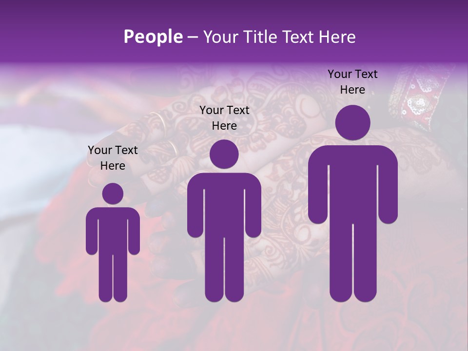 Picture Of Henna On His Hands PowerPoint Template