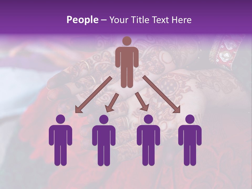 Picture Of Henna On His Hands PowerPoint Template