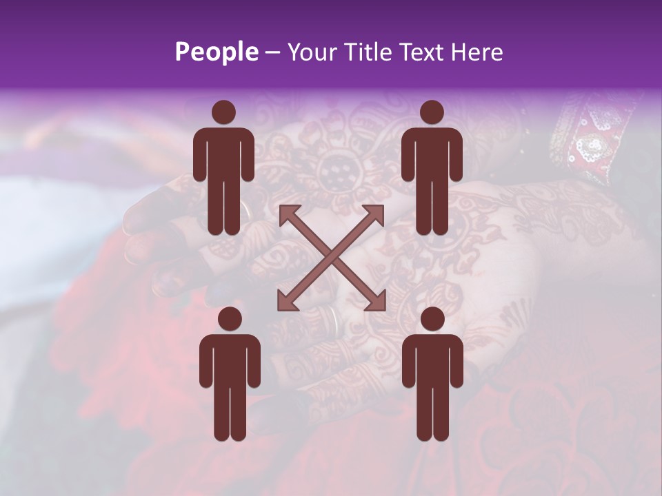 Picture Of Henna On His Hands PowerPoint Template