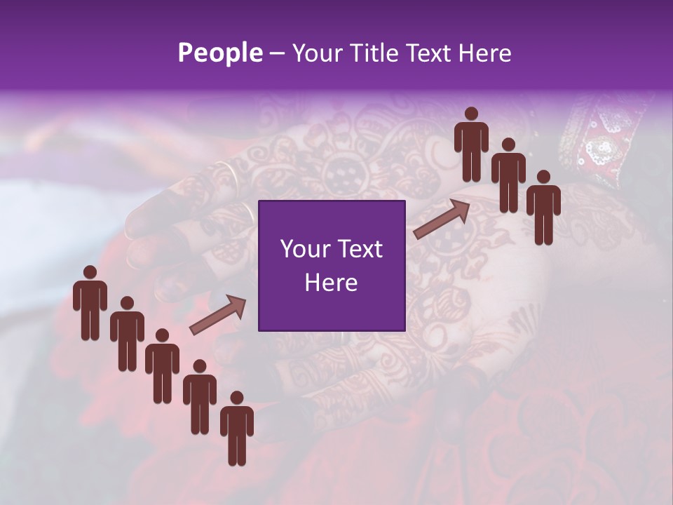Picture Of Henna On His Hands PowerPoint Template