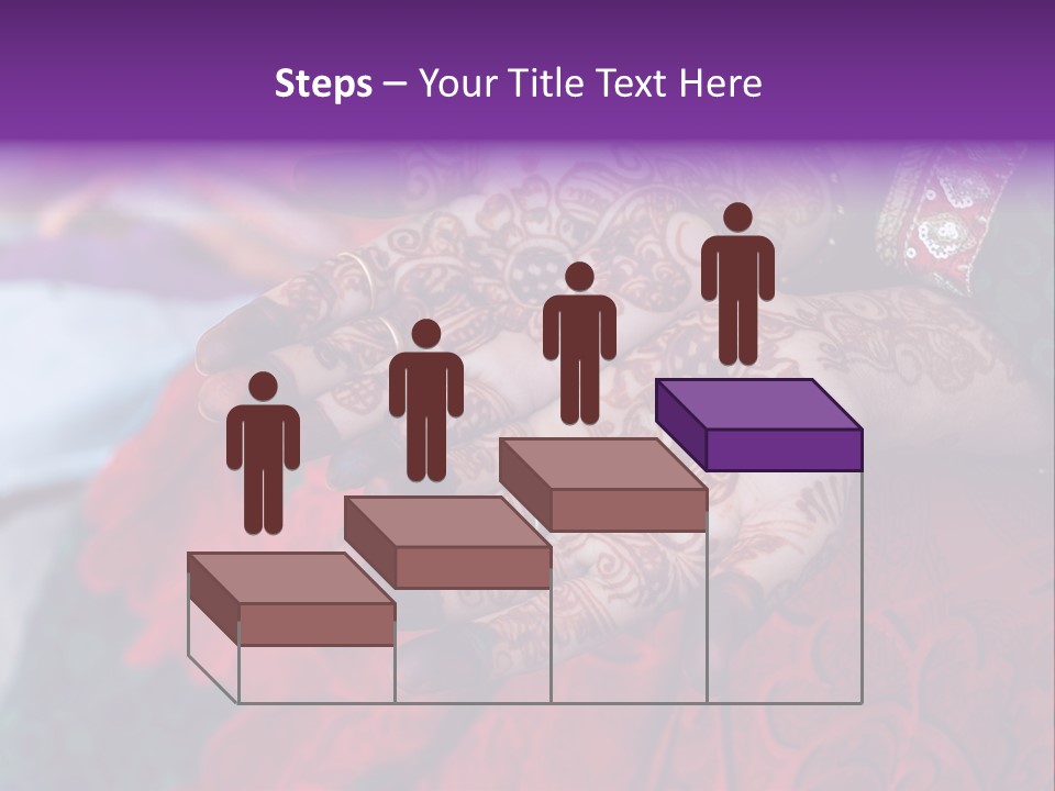 Picture Of Henna On His Hands PowerPoint Template