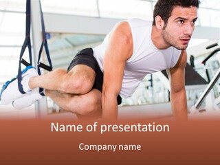 A Man In Training PowerPoint Template