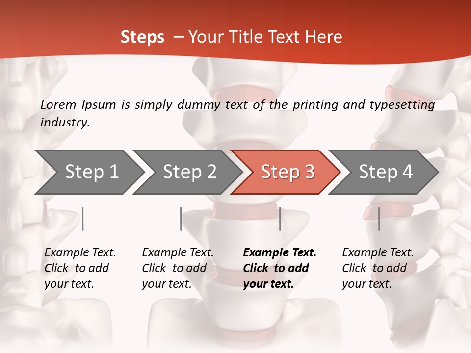 Spine Anatomy Lumbar Region PowerPoint Template