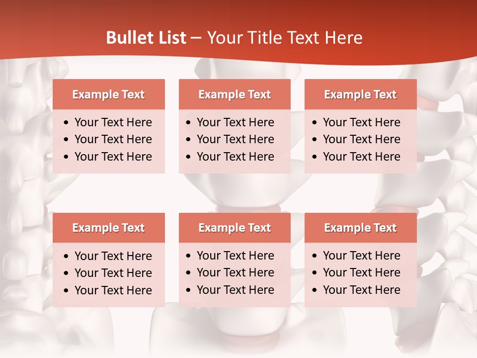 Spine Anatomy Lumbar Region PowerPoint Template