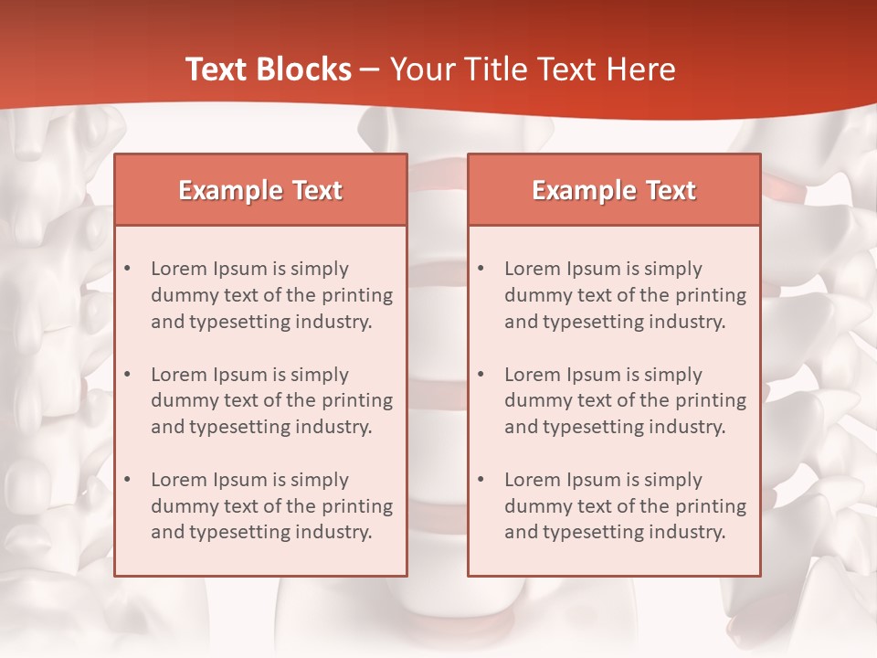 Spine Anatomy Lumbar Region PowerPoint Template