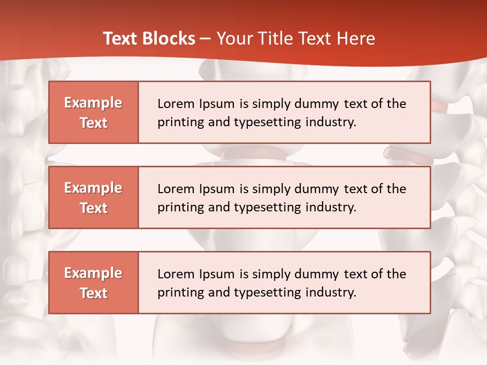 Spine Anatomy Lumbar Region PowerPoint Template
