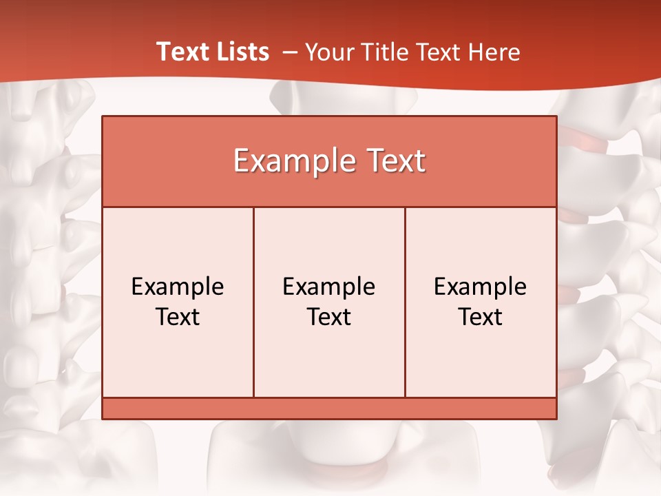 Spine Anatomy Lumbar Region PowerPoint Template