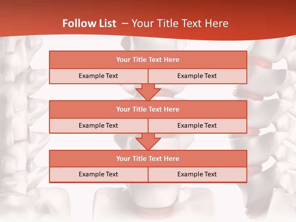 Spine Anatomy Lumbar Region PowerPoint Template
