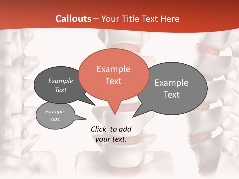 Spine Anatomy Lumbar Region PowerPoint Template