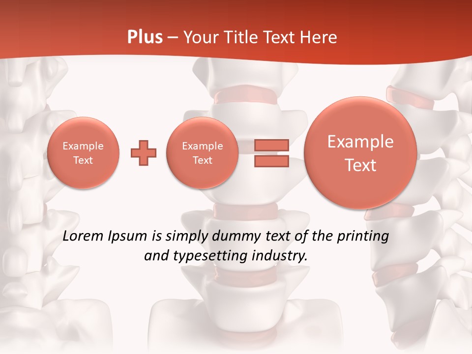 Spine Anatomy Lumbar Region PowerPoint Template