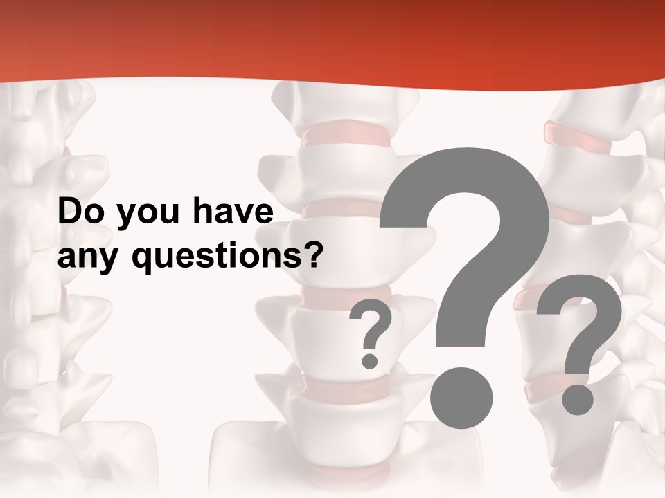 Spine Anatomy Lumbar Region PowerPoint Template