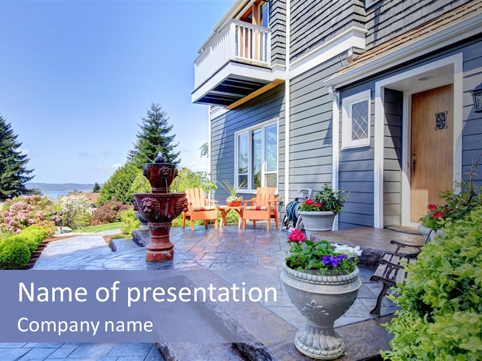 Interior Of The Entrance To The House PowerPoint Template