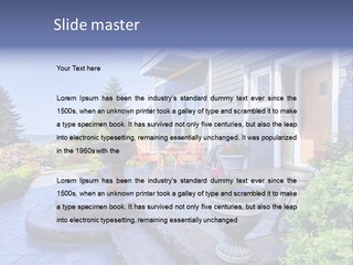 Interior Of The Entrance To The House PowerPoint Template