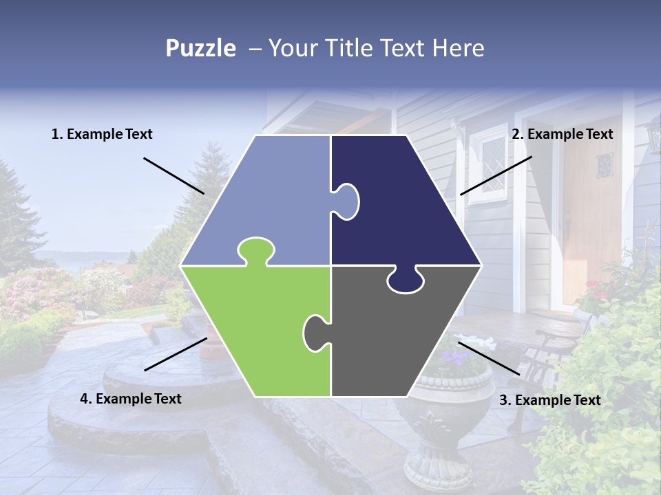 Interior Of The Entrance To The House PowerPoint Template