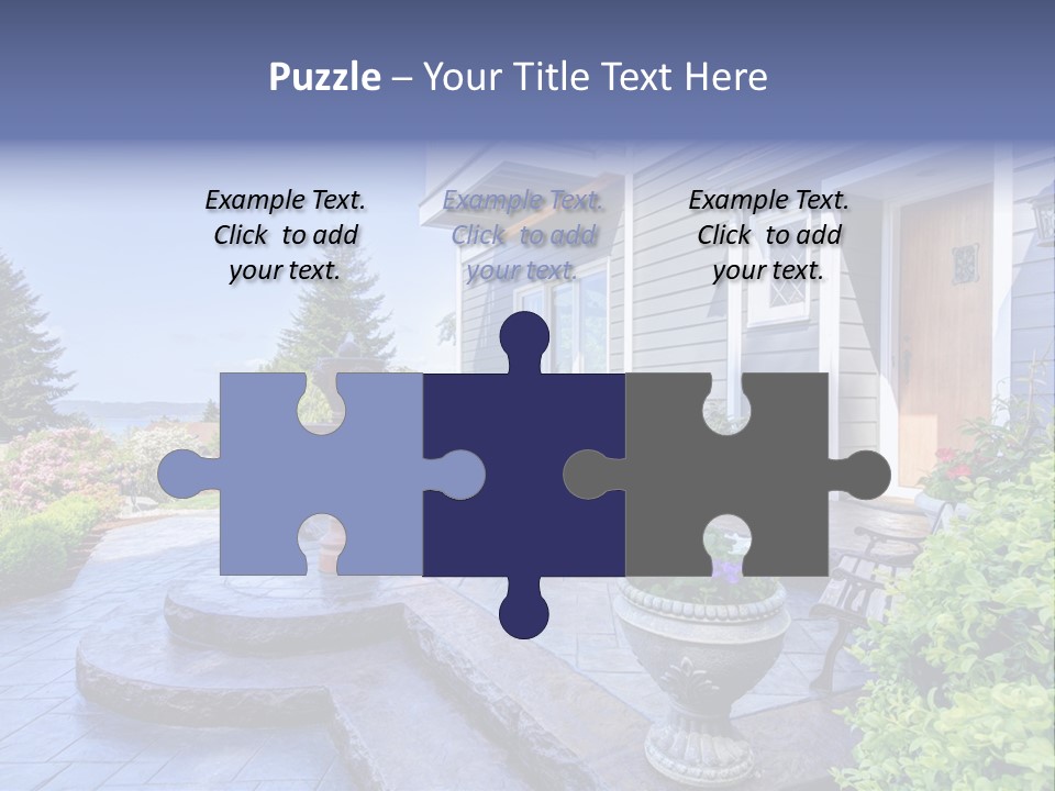 Interior Of The Entrance To The House PowerPoint Template