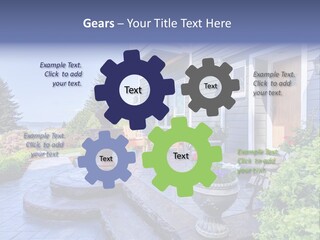 Interior Of The Entrance To The House PowerPoint Template