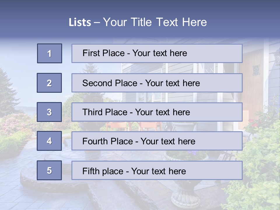 Interior Of The Entrance To The House PowerPoint Template