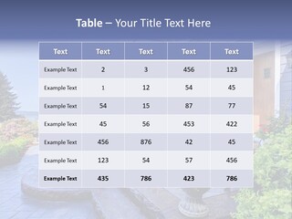 Interior Of The Entrance To The House PowerPoint Template