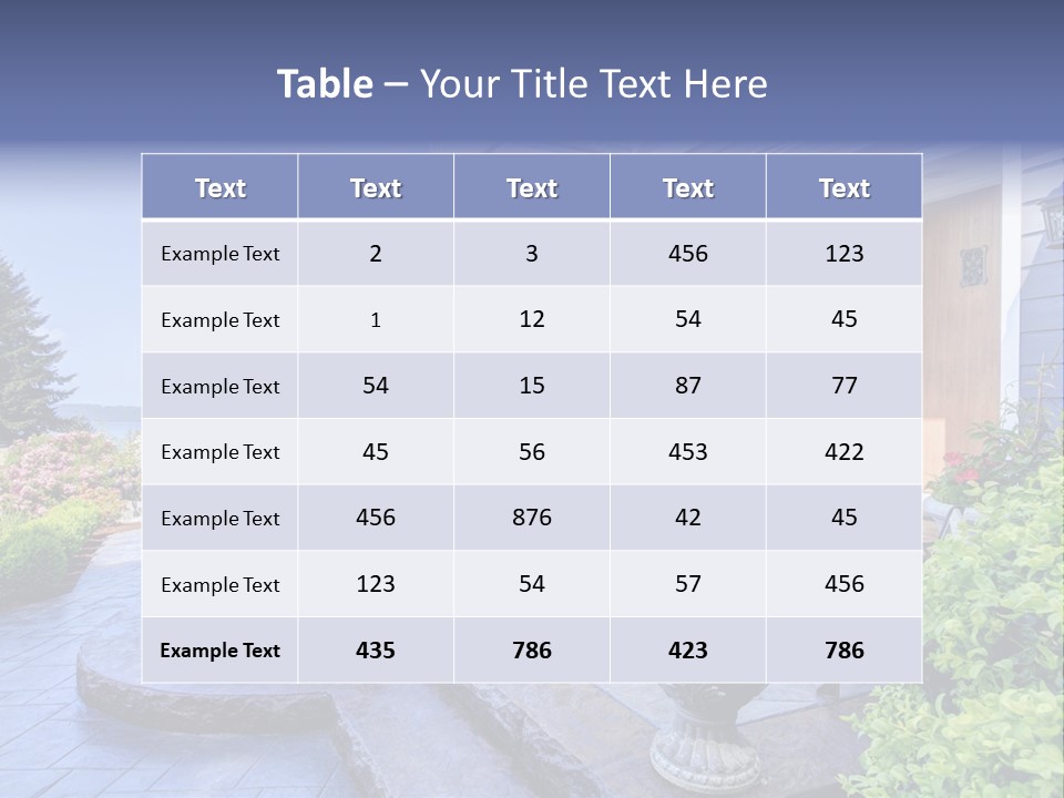 Interior Of The Entrance To The House PowerPoint Template