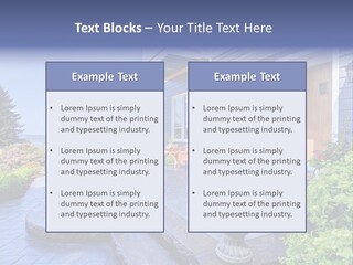 Interior Of The Entrance To The House PowerPoint Template
