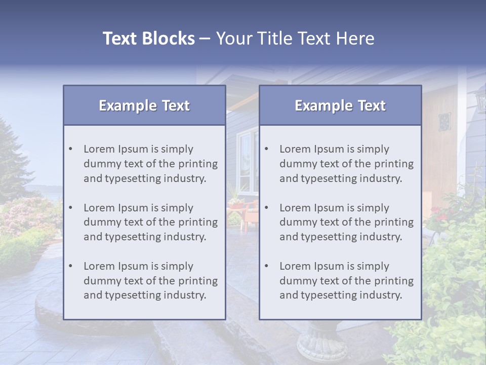 Interior Of The Entrance To The House PowerPoint Template