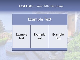 Interior Of The Entrance To The House PowerPoint Template
