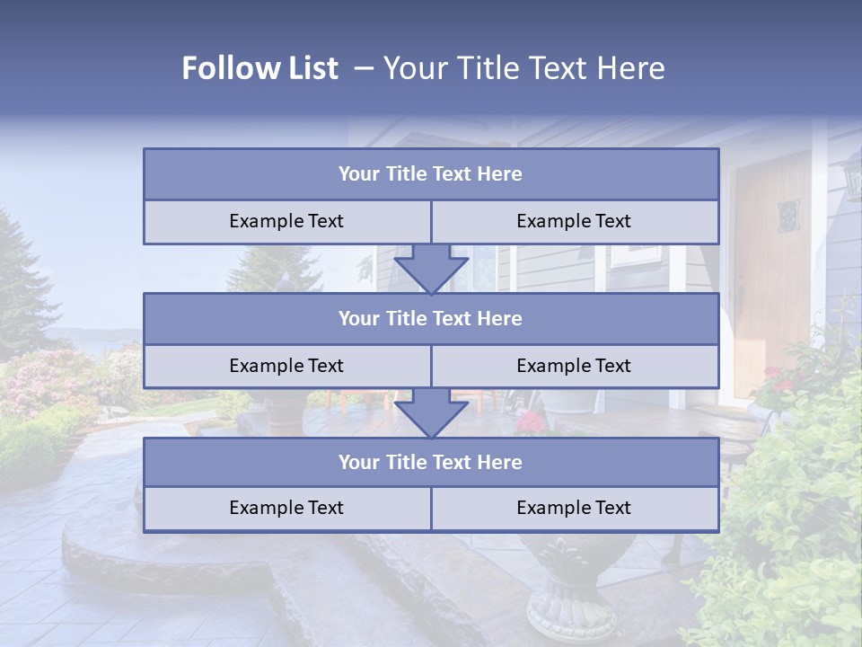 Interior Of The Entrance To The House PowerPoint Template