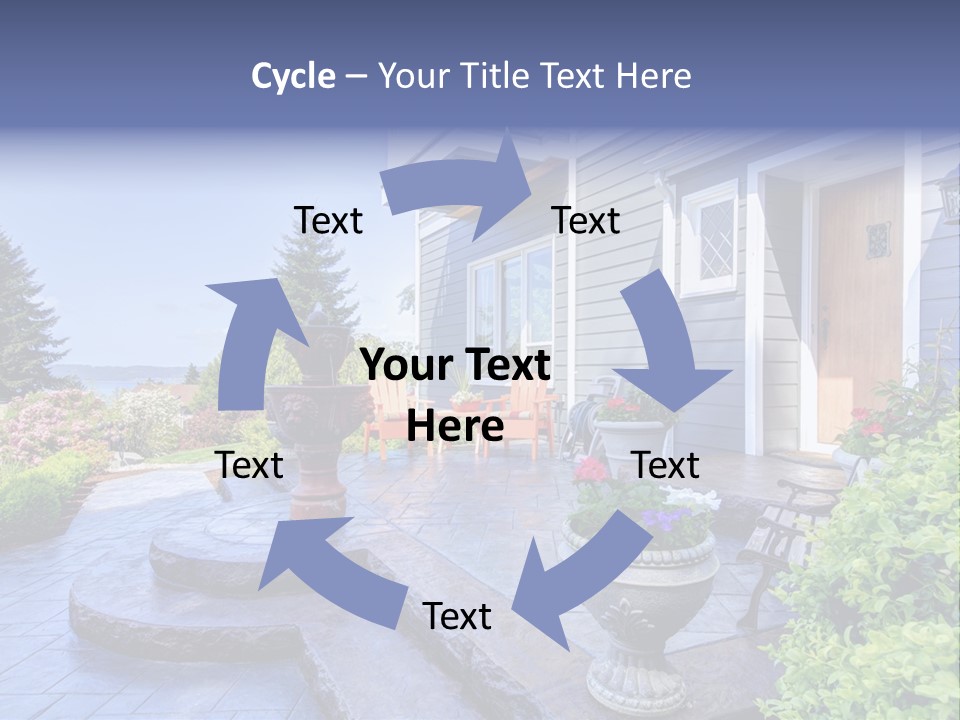 Interior Of The Entrance To The House PowerPoint Template