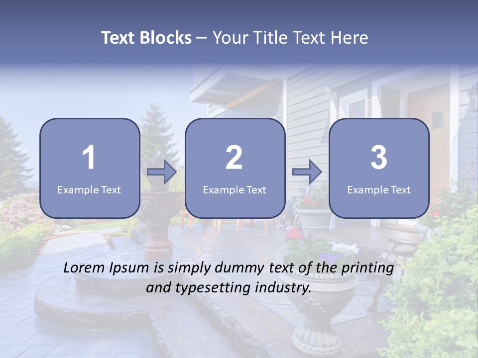 Interior Of The Entrance To The House PowerPoint Template