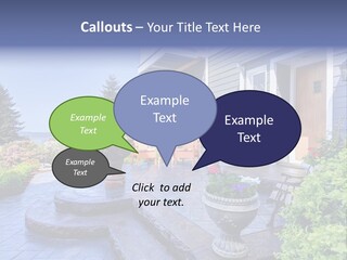 Interior Of The Entrance To The House PowerPoint Template