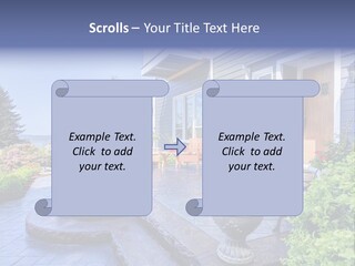 Interior Of The Entrance To The House PowerPoint Template