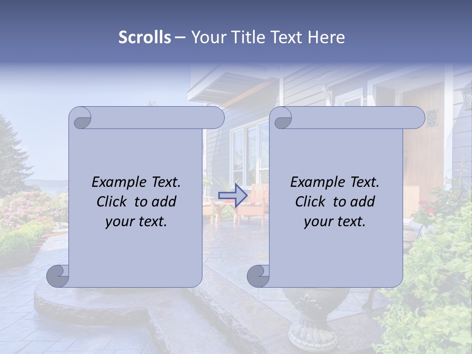 Interior Of The Entrance To The House PowerPoint Template