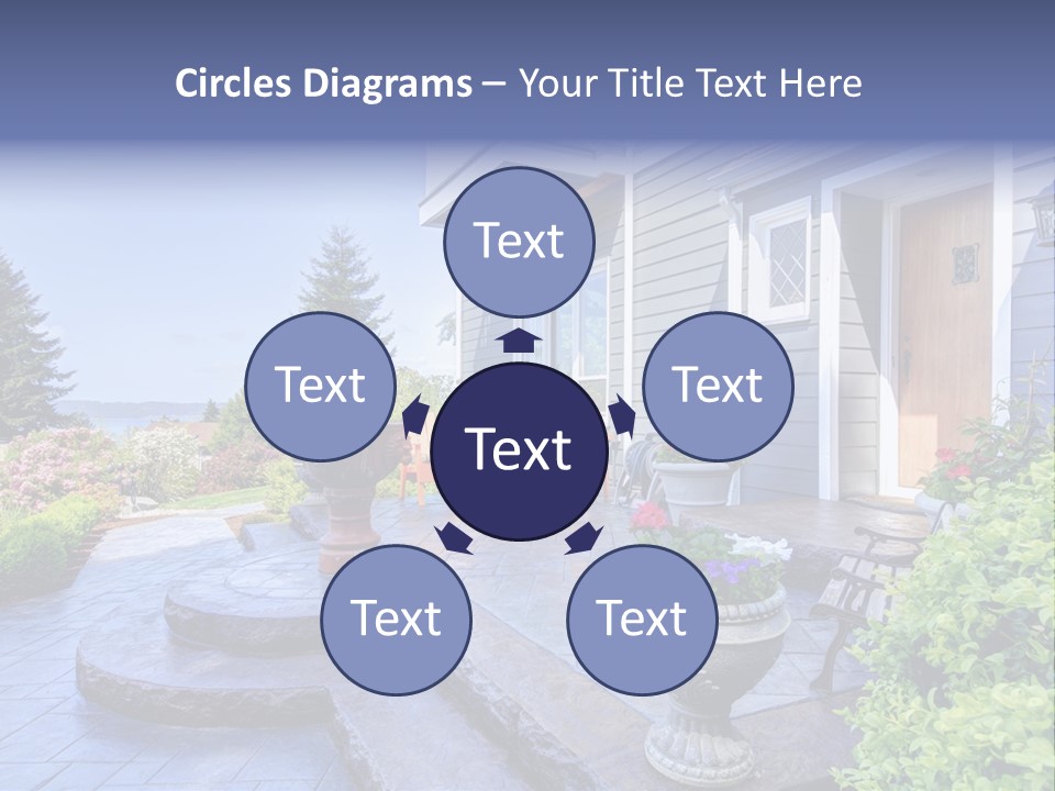 Interior Of The Entrance To The House PowerPoint Template