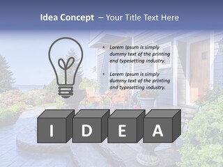 Interior Of The Entrance To The House PowerPoint Template