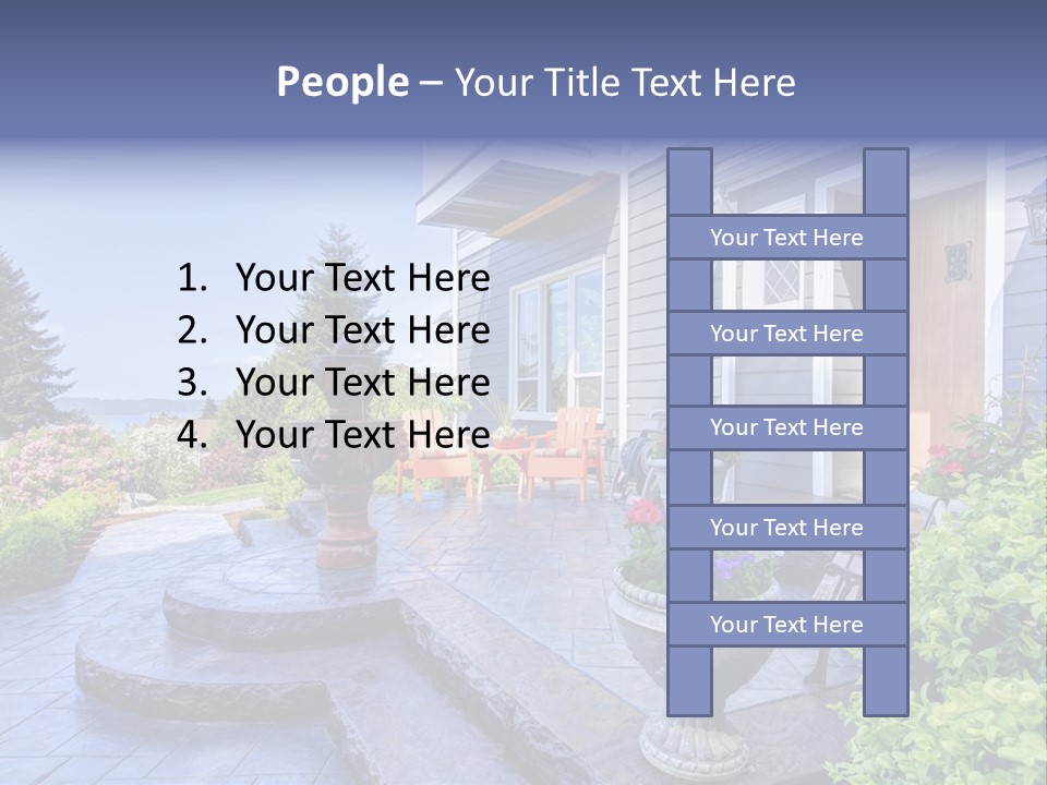 Interior Of The Entrance To The House PowerPoint Template