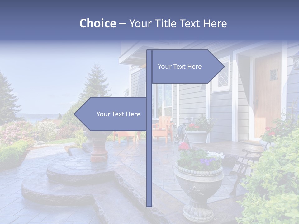 Interior Of The Entrance To The House PowerPoint Template