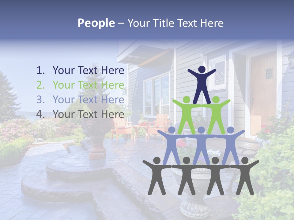 Interior Of The Entrance To The House PowerPoint Template