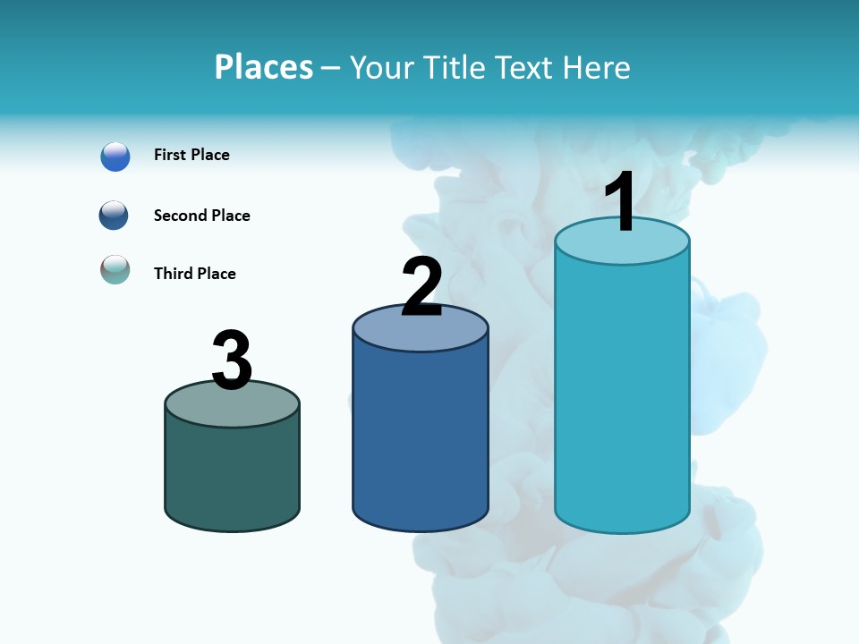 Turquoise Smoke PowerPoint Template