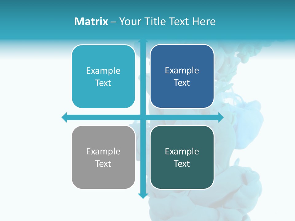 Turquoise Smoke PowerPoint Template