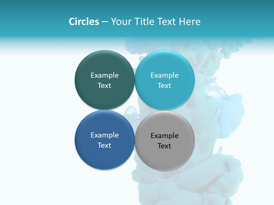 Turquoise Smoke PowerPoint Template