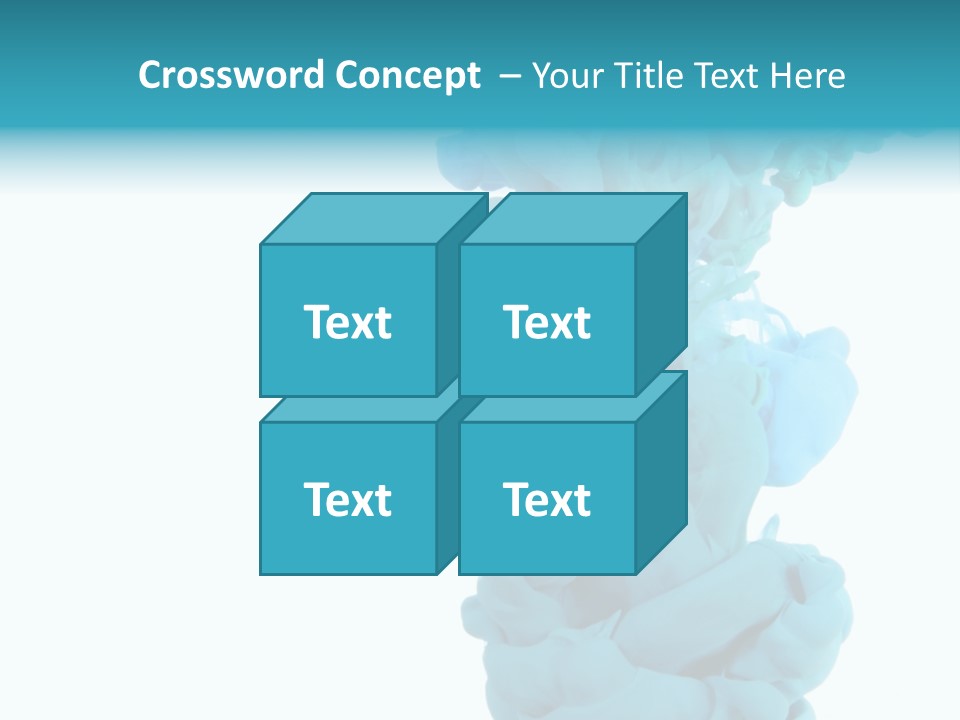Turquoise Smoke PowerPoint Template