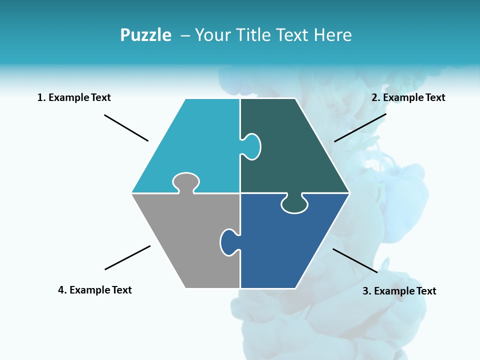 Turquoise Smoke PowerPoint Template