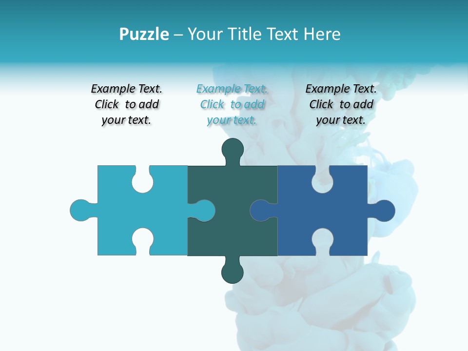 Turquoise Smoke PowerPoint Template