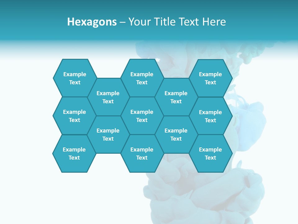 Turquoise Smoke PowerPoint Template