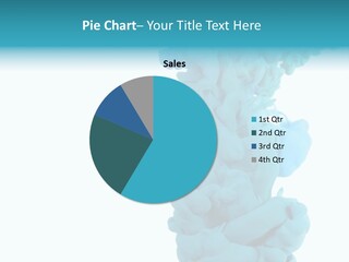 Turquoise Smoke PowerPoint Template