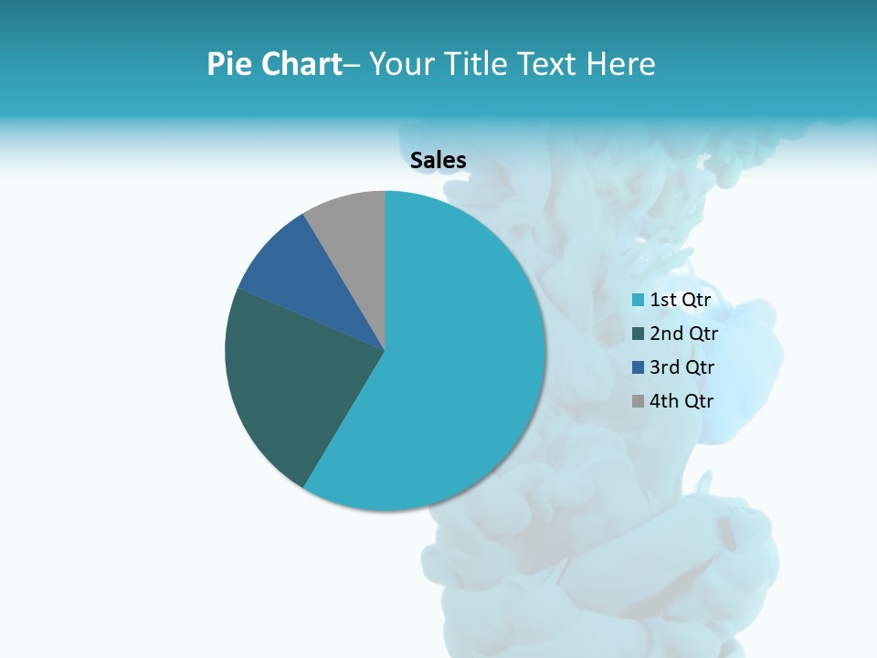 Turquoise Smoke PowerPoint Template